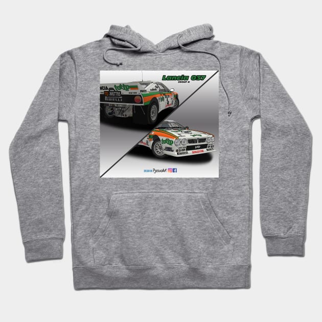 Lancia 037 Group B Totip Hoodie by PjesusArt